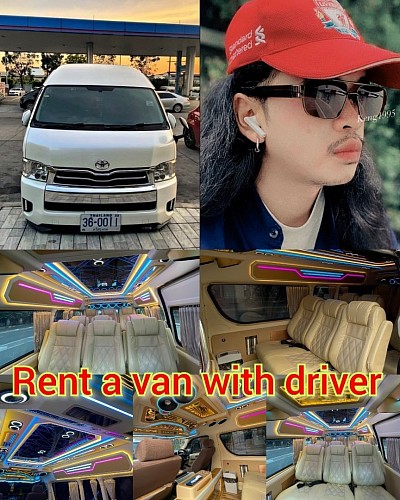 Bangkok van rental with driver VIP van rental is available to all of you. We get jobs to travel to all provinces north to south. Rent a VIP van with a driver, travel plan and guide you to the route.