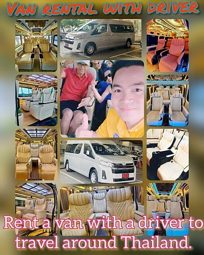 Charter Van With Driver Rent a van to other provinces Managed by BANGKOK VAN SERVICE TRAVEL CO.,LTD บริษัท บางกอก แวน เซอร์วิส ทราเวล จำกัด 115/171 Sukjai VillageCho Nawamin 163 Nawamin Rd.B. Nuanchan B. Buengkum Bangkok 10230 MR. Pathompong Khamsuksri ☎️+66624377041🚐🚐🚐🚐🚐 Pick-up and drop-off service: Convenient, no need to worry about travel The types of services we offer: * Daily/hourly service: Suitable for short trips or daily commutes. * Day/May charter service: Suitable for out-of-town trips or long-term travel. * Airport Pick-up and drop-off .