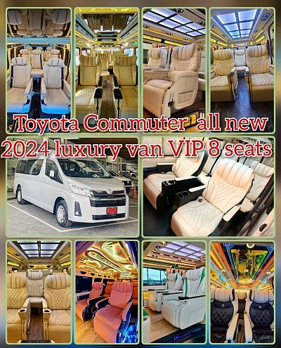 Details of renting an 8-seater Luxury Van VIP Experience the ultimate travel experience with an 8-seater Luxury Van VIP, perfect for executives, tourists, group trips, or families seeking comfort, privacy, and luxury throughout their journey